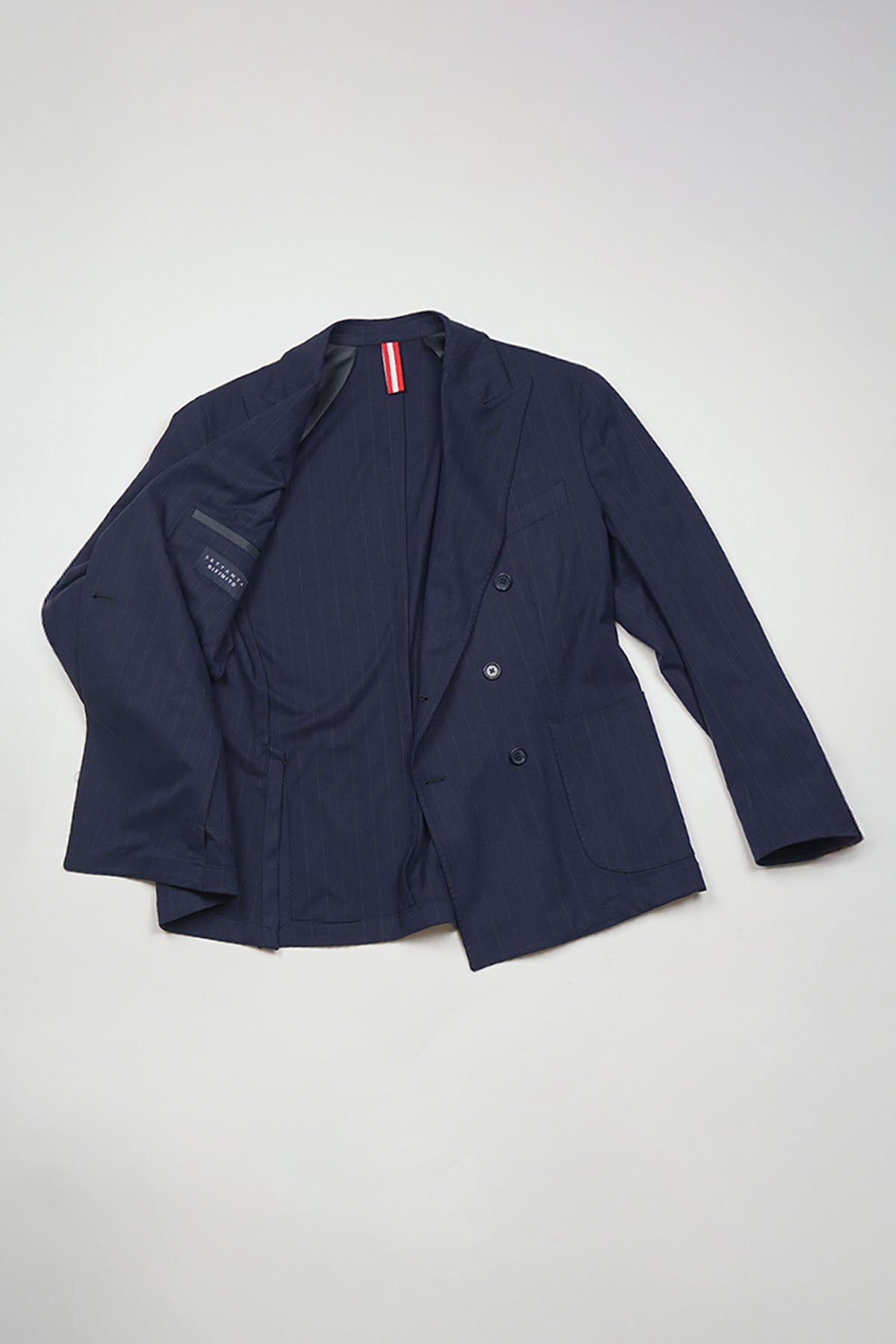 Giacca NAOYA due Petti - Blue Gessato