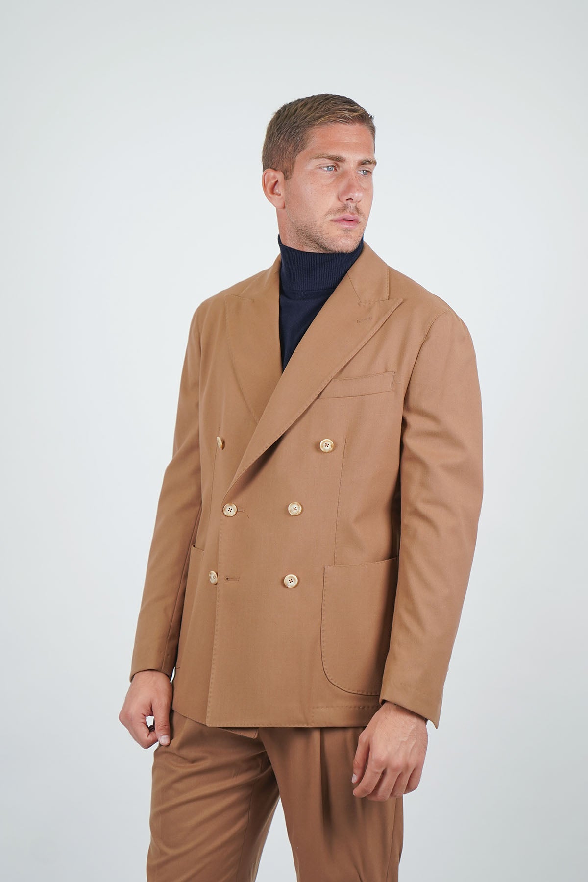 Giacca NAOYA due Petti - Tabacco