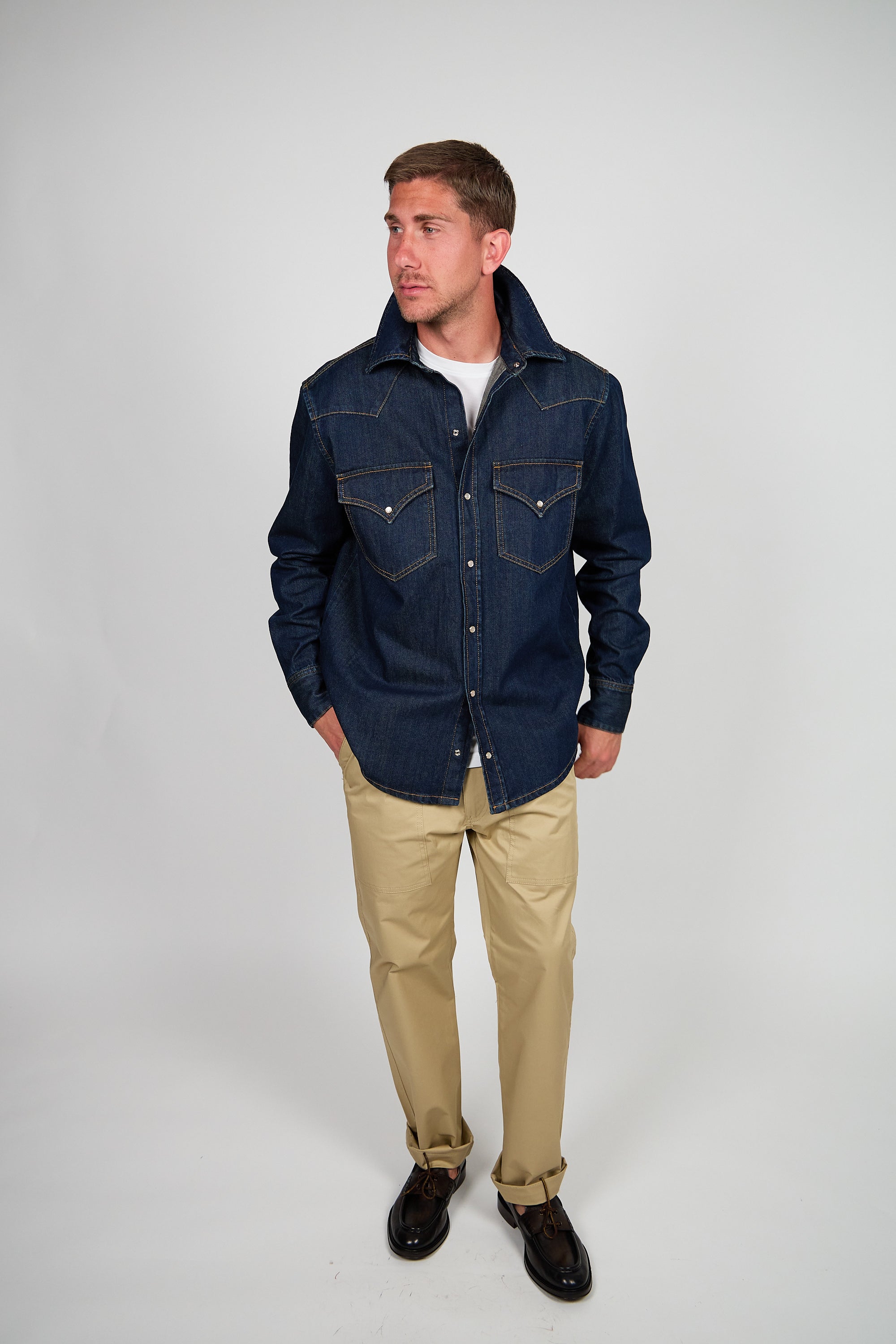 Overshirt ROGO Camicia Texana - Lavaggio Zero al Tè