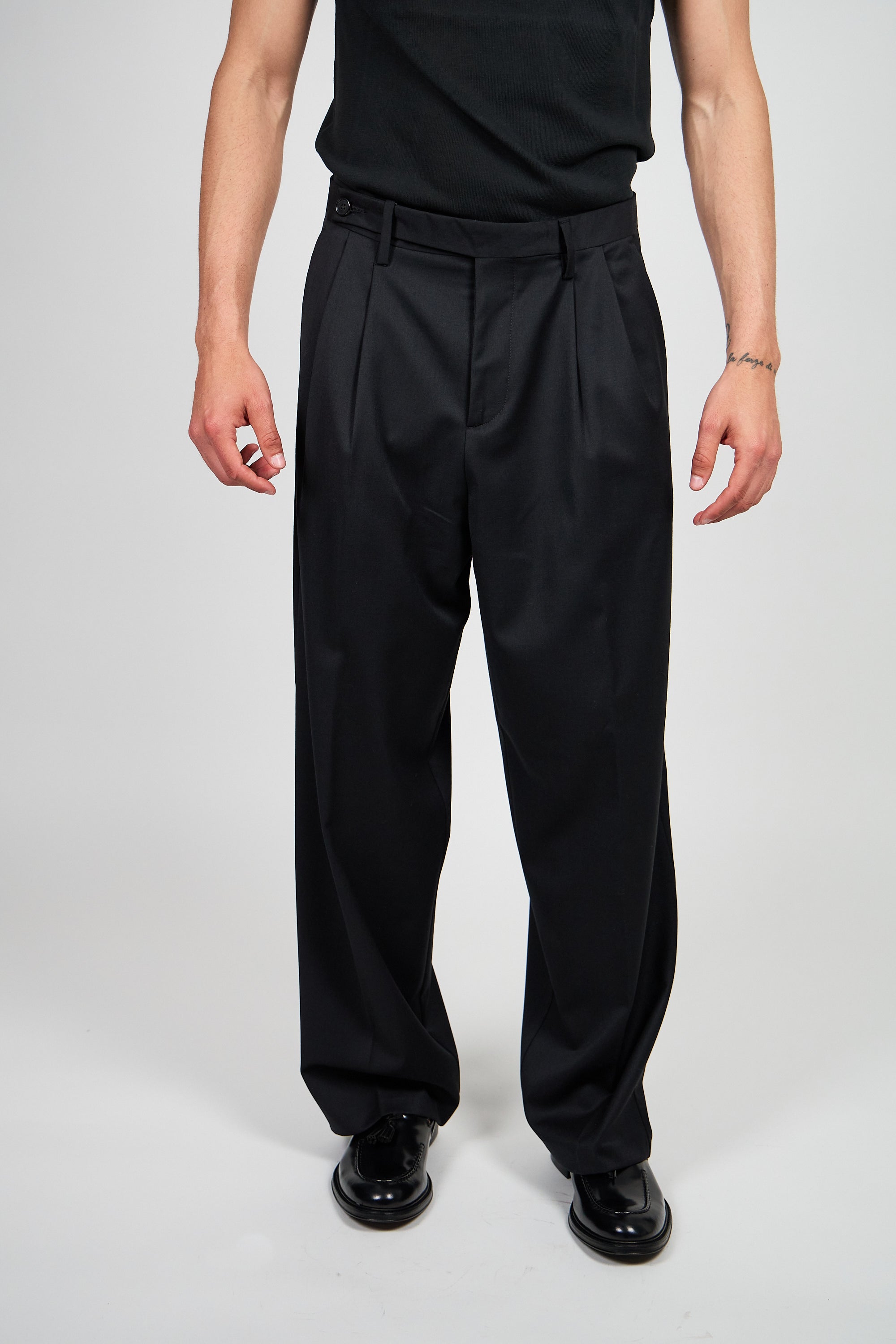 Pantalone Abito SETTANTA 2 Pinces - Nero