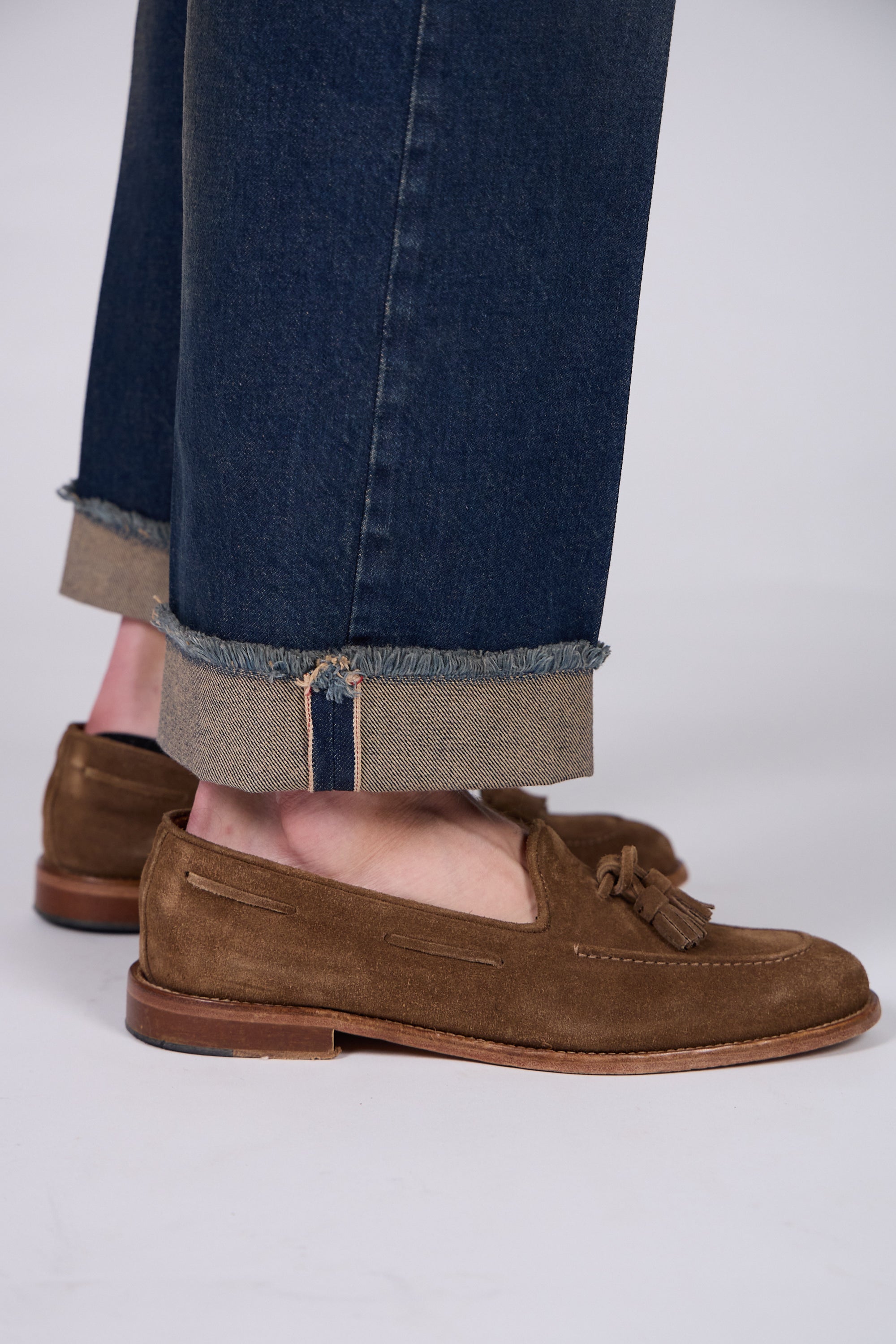 Jeans ROGO Cimosato - Straight Fit Lavaggio Sabbiato Indaco