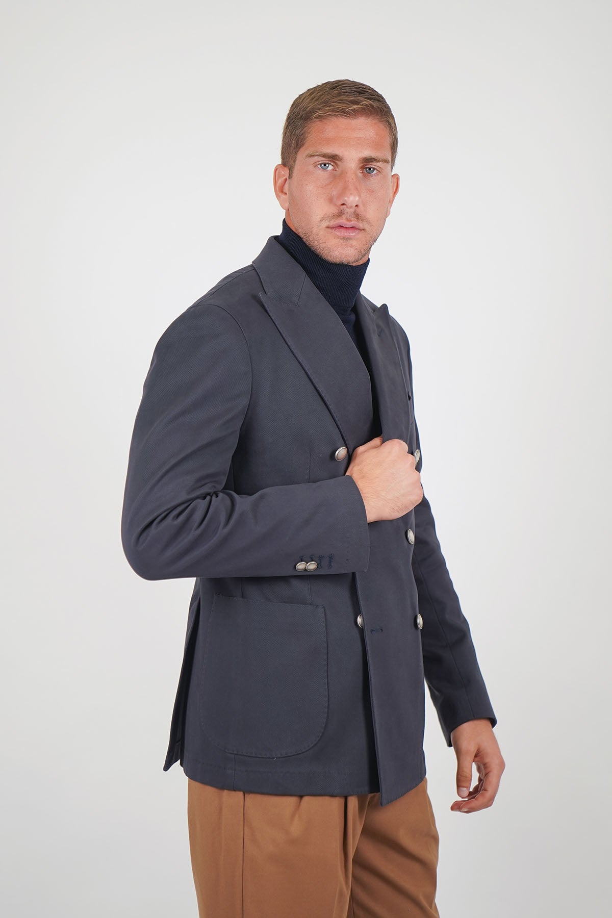 Giacca Blazer SENTIERO Rifinito - Blue Tinto