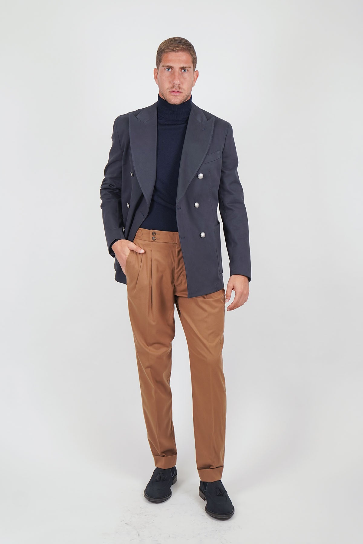 Giacca Blazer SENTIERO Rifinito - Blue Tinto