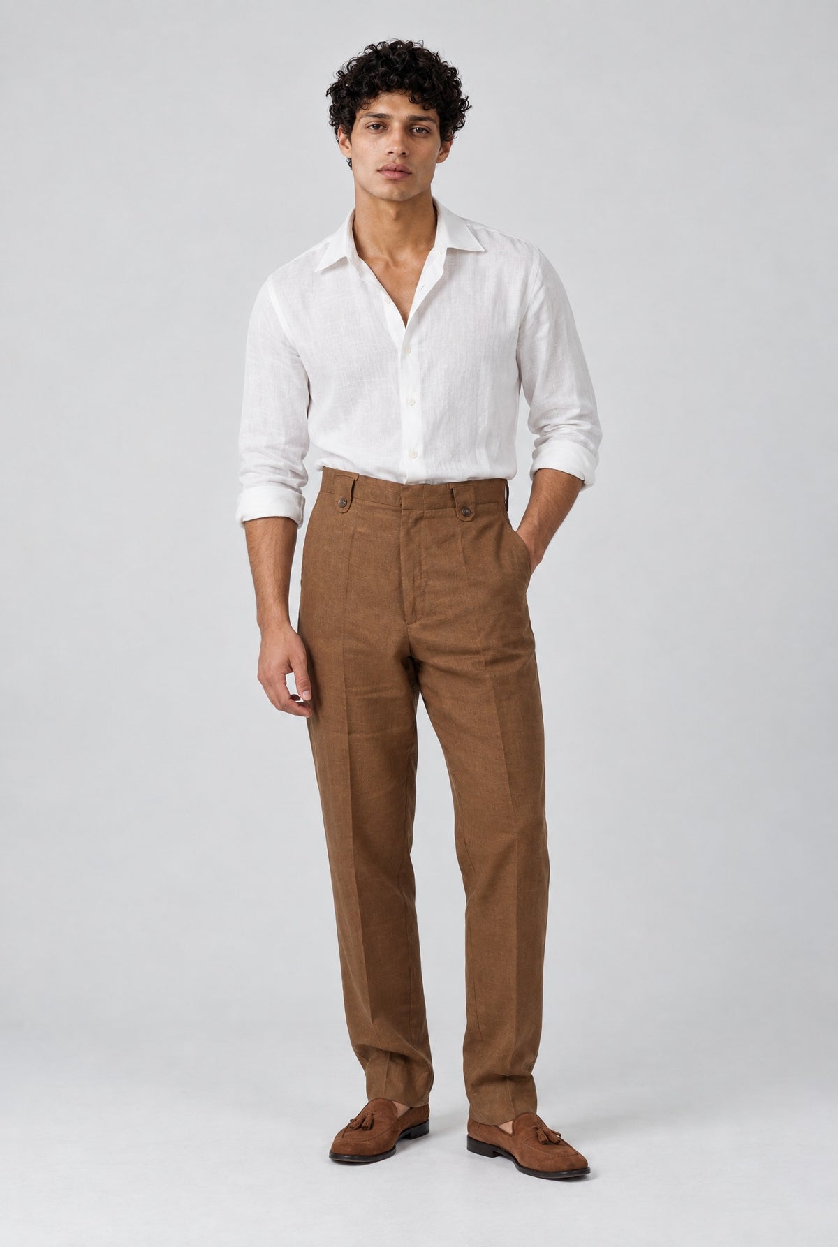 Camicia IKUY Lino Capri - Bianco - SETTANTA