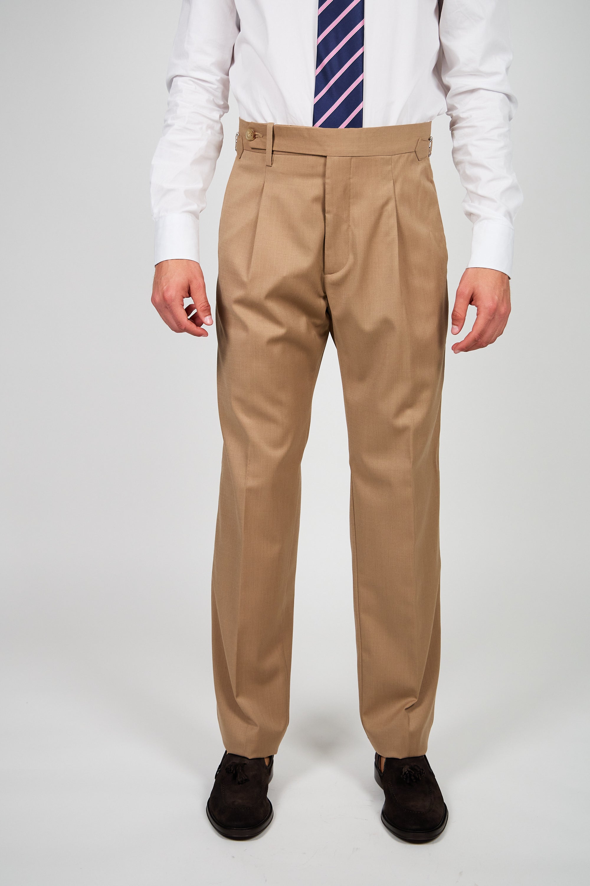 Pantalone Abito SETTANTA Rifinito 2 Pinces - Cammello