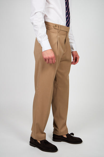Pantalone Abito SETTANTA Rifinito 2 Pinces - Cammello