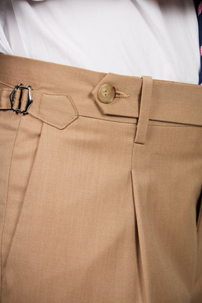 Pantalone Abito SETTANTA Rifinito 2 Pinces - Cammello