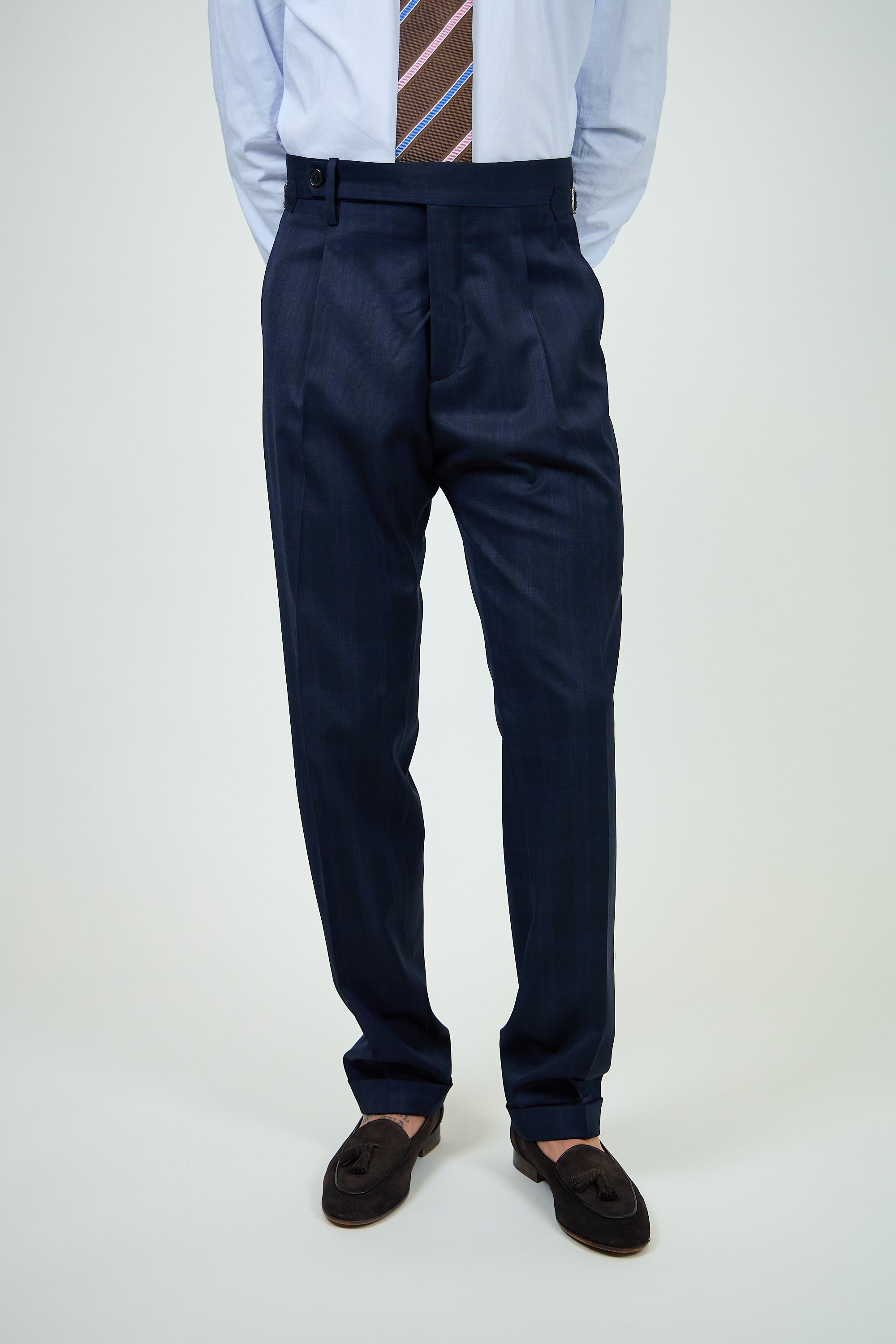 Pantalone Abito SETTANTA Rifinito 2 Pinces - Blue Finestrato