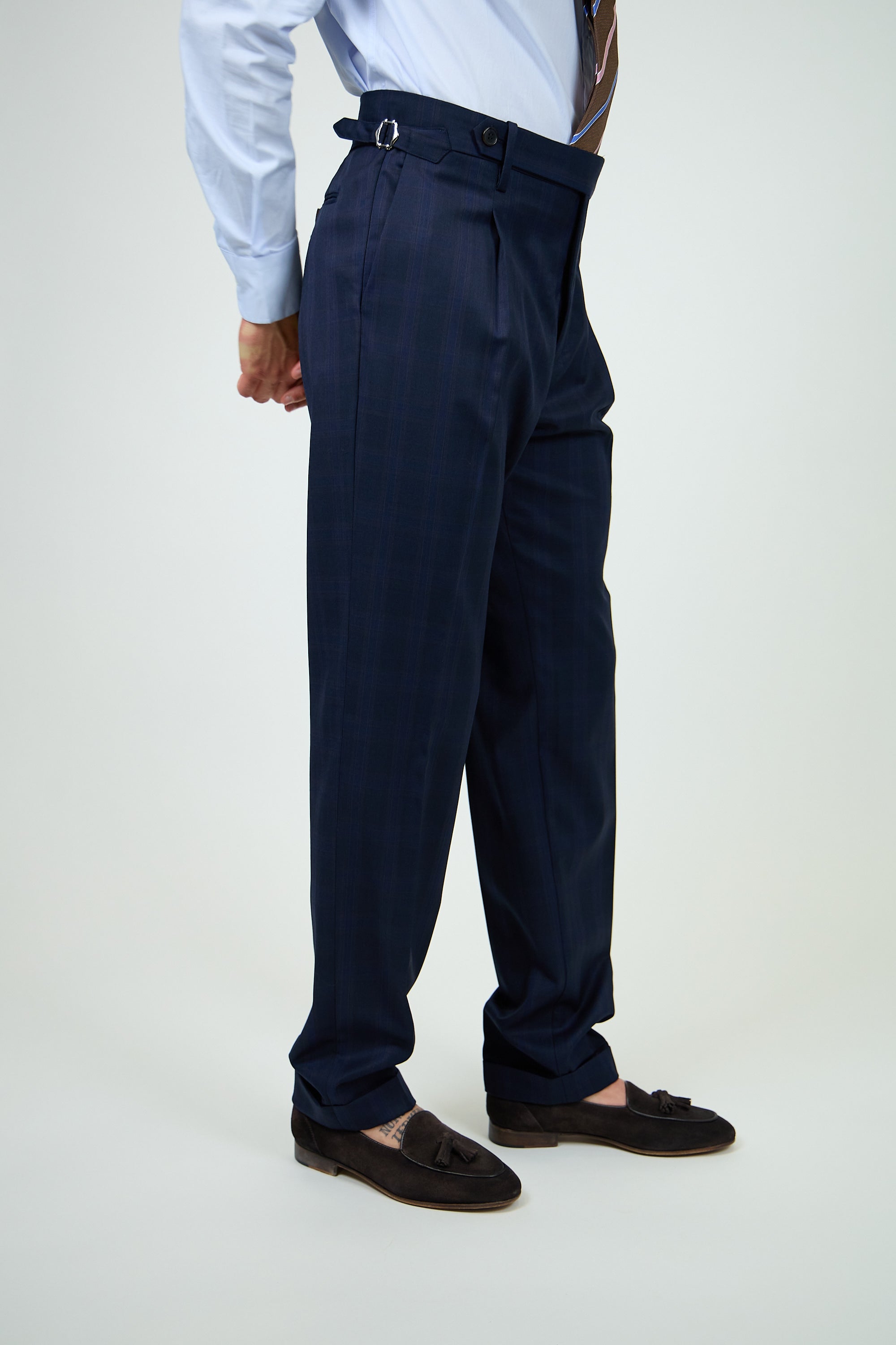 Pantalone Abito SETTANTA Rifinito 2 Pinces - Blue Finestrato