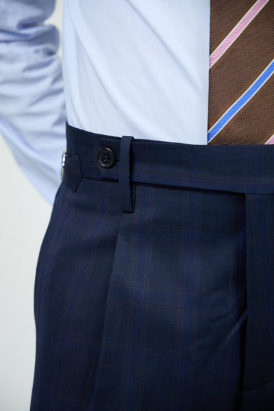 Pantalone Abito SETTANTA Rifinito 2 Pinces - Blue Finestrato