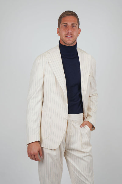 Giacca BAIKO Falso 3 - Beige Gessato