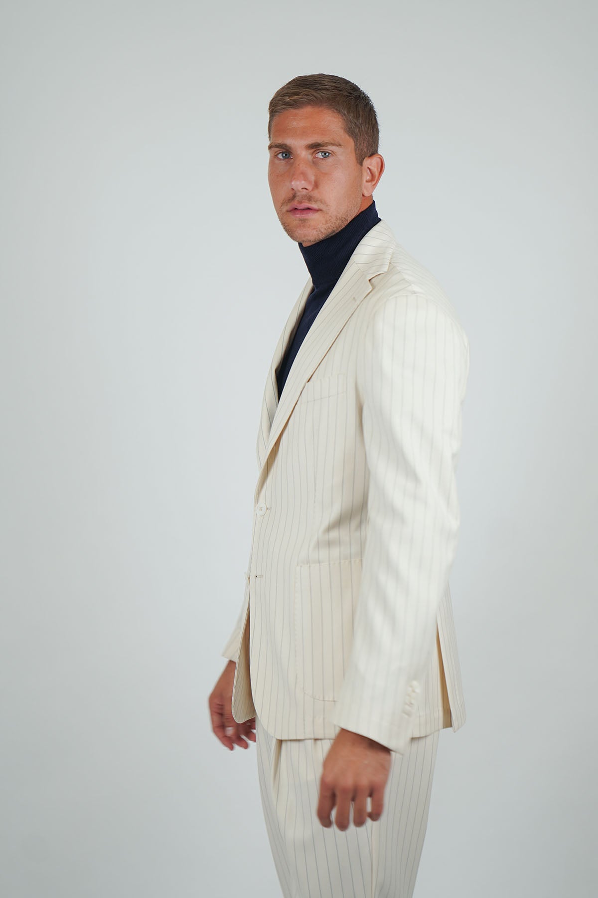 Giacca BAIKO Falso 3 - Beige Gessato