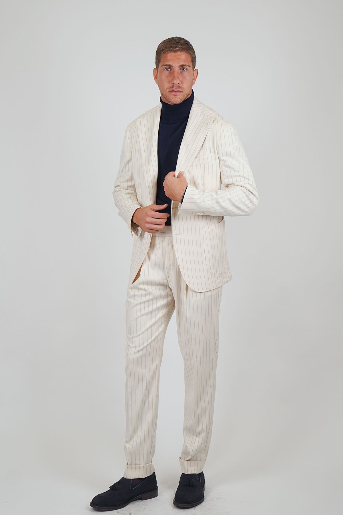 Pantalone MASAAKI - Beige Gessato