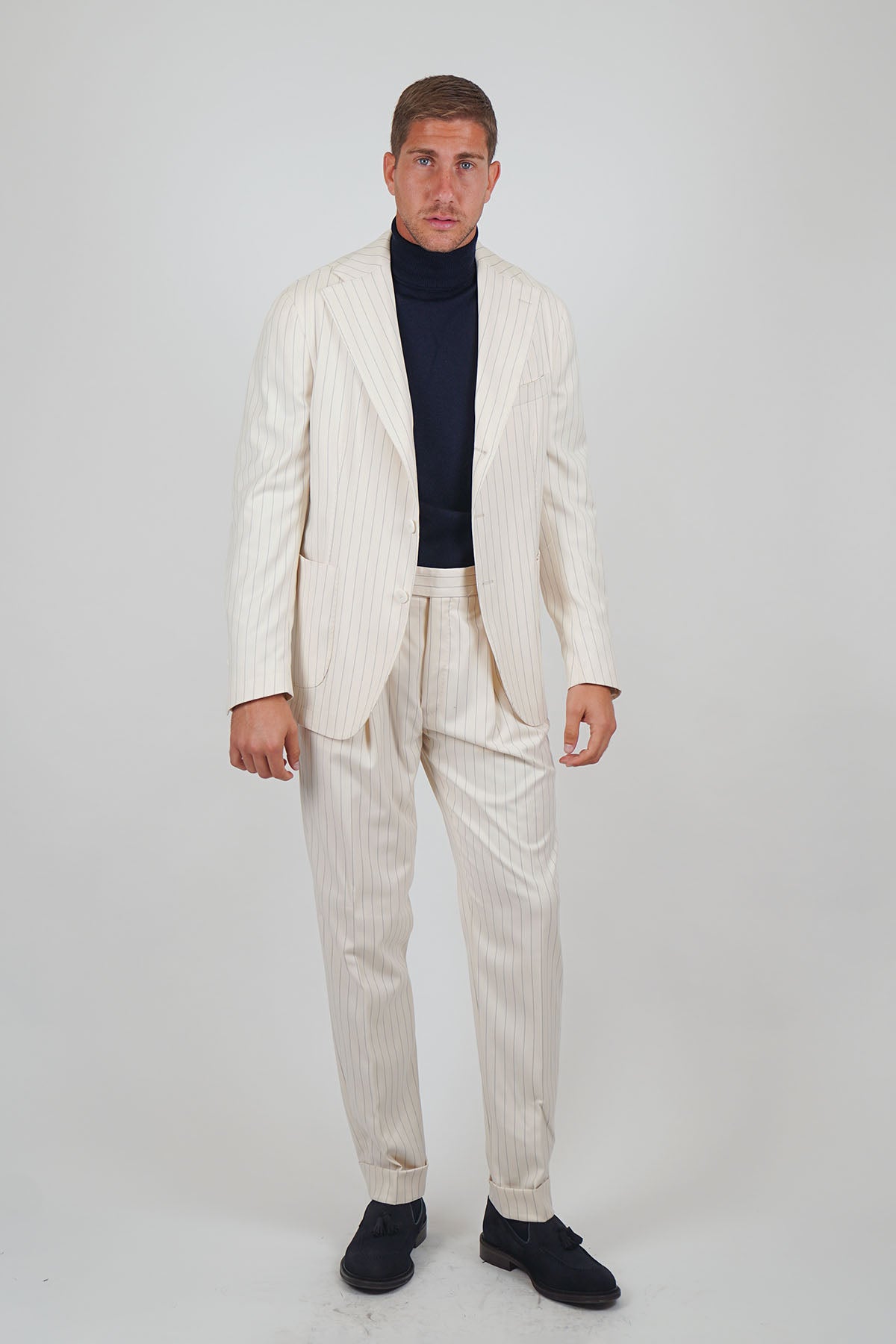 Pantalone MASAAKI - Beige Gessato