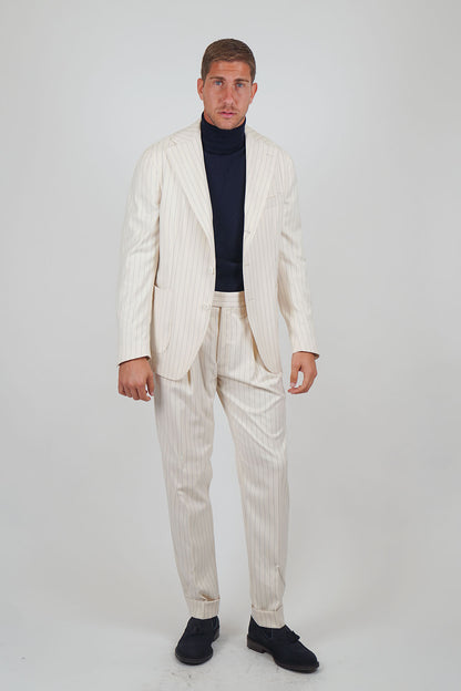 Pantalone MASAAKI - Beige Gessato