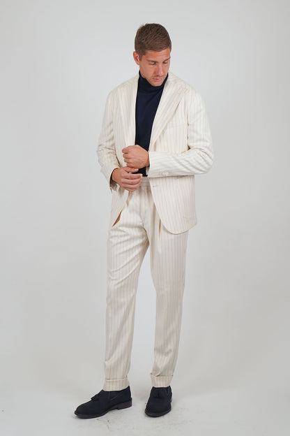 Pantalone MASAAKI - Beige Gessato