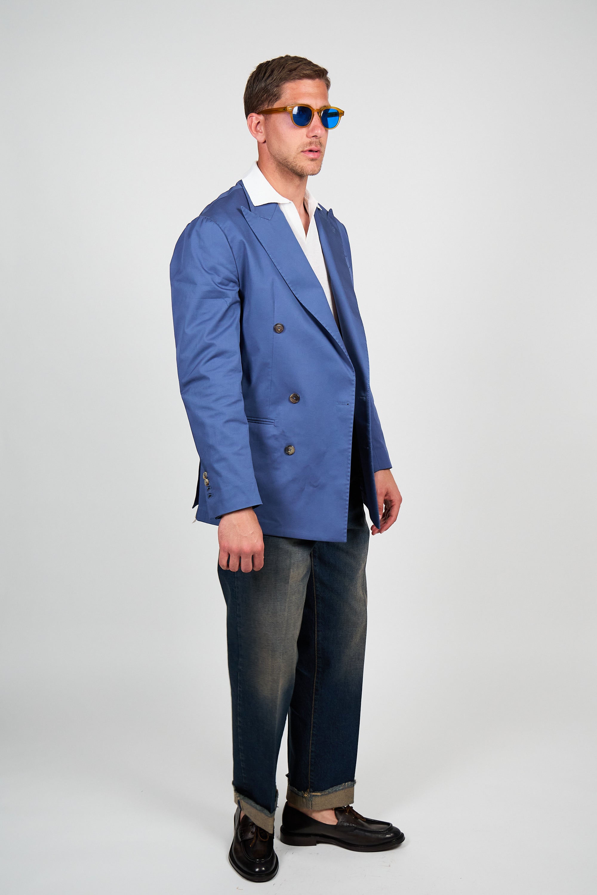 Giacca Abito SETTANTA Blazer Rifinito due Petti - Avion