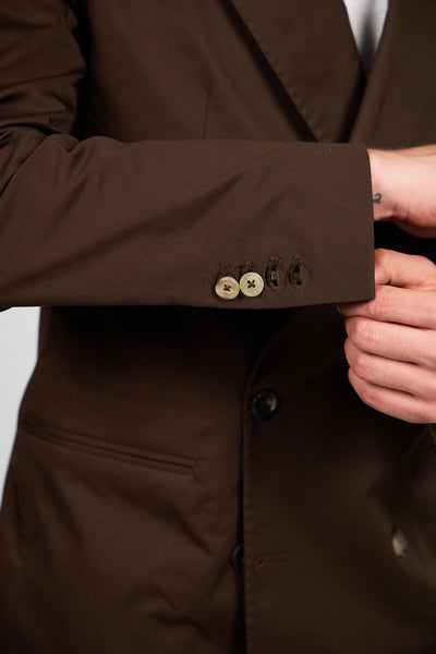 Giacca Abito SETTANTA Blazer Rifinito due Petti - Testa di Moro