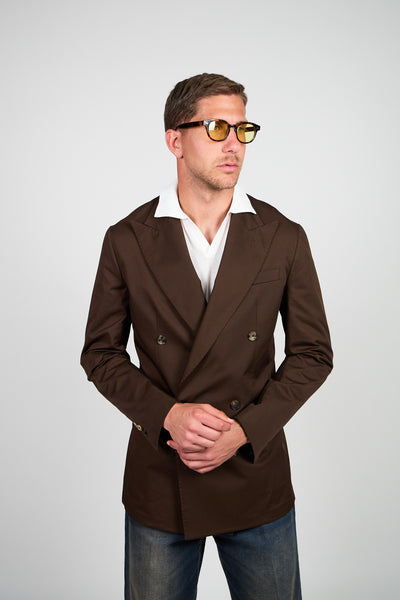 Giacca Abito SETTANTA Blazer Rifinito due Petti - Testa di Moro