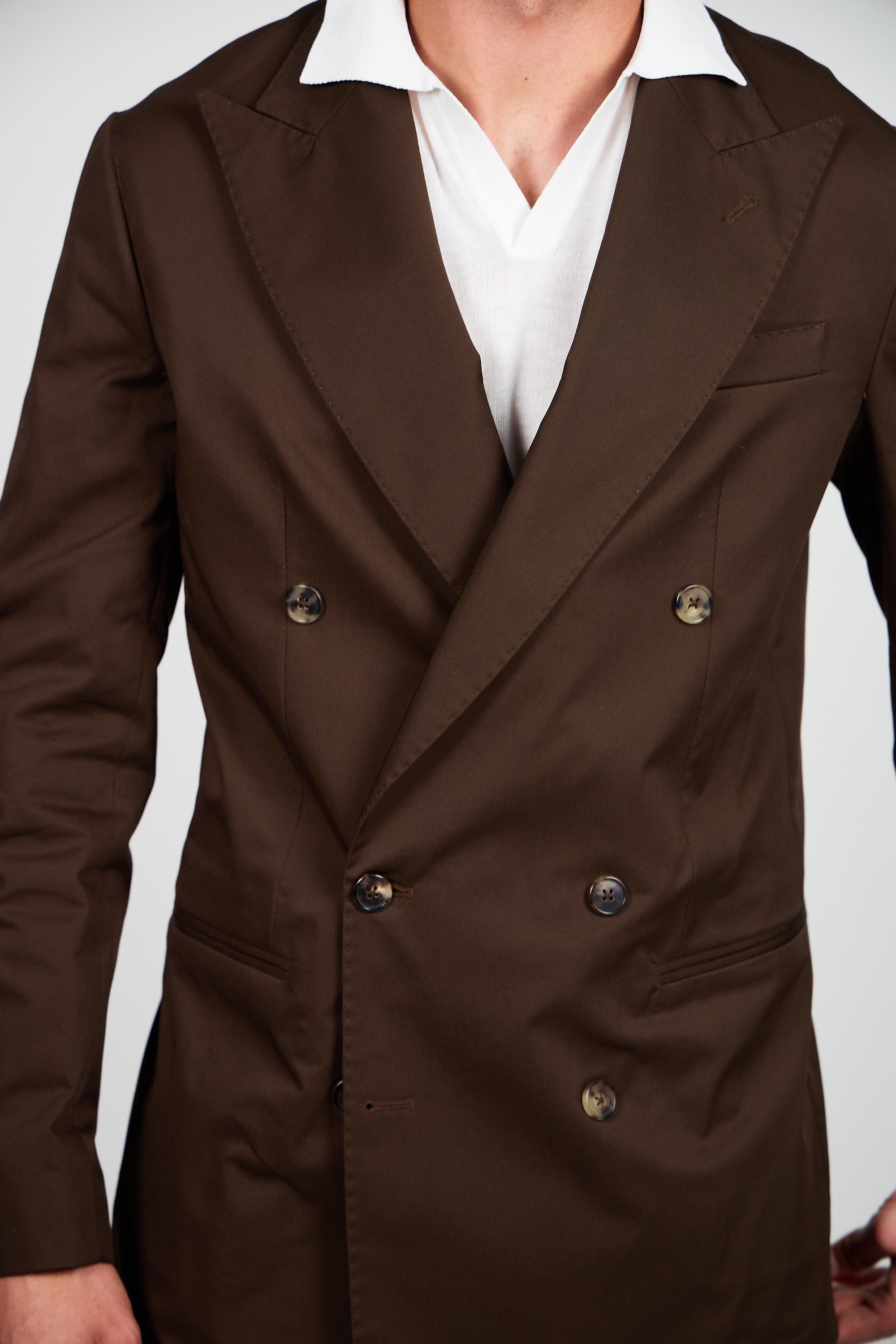 Giacca Abito SETTANTA Blazer Rifinito due Petti - Testa di Moro