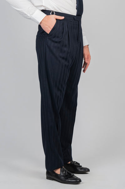 Pantalone GEKKO Rifinito - Blue Herringbone