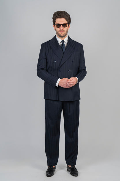 Giacca IZANAGI Rifinito - Blue Herringbone