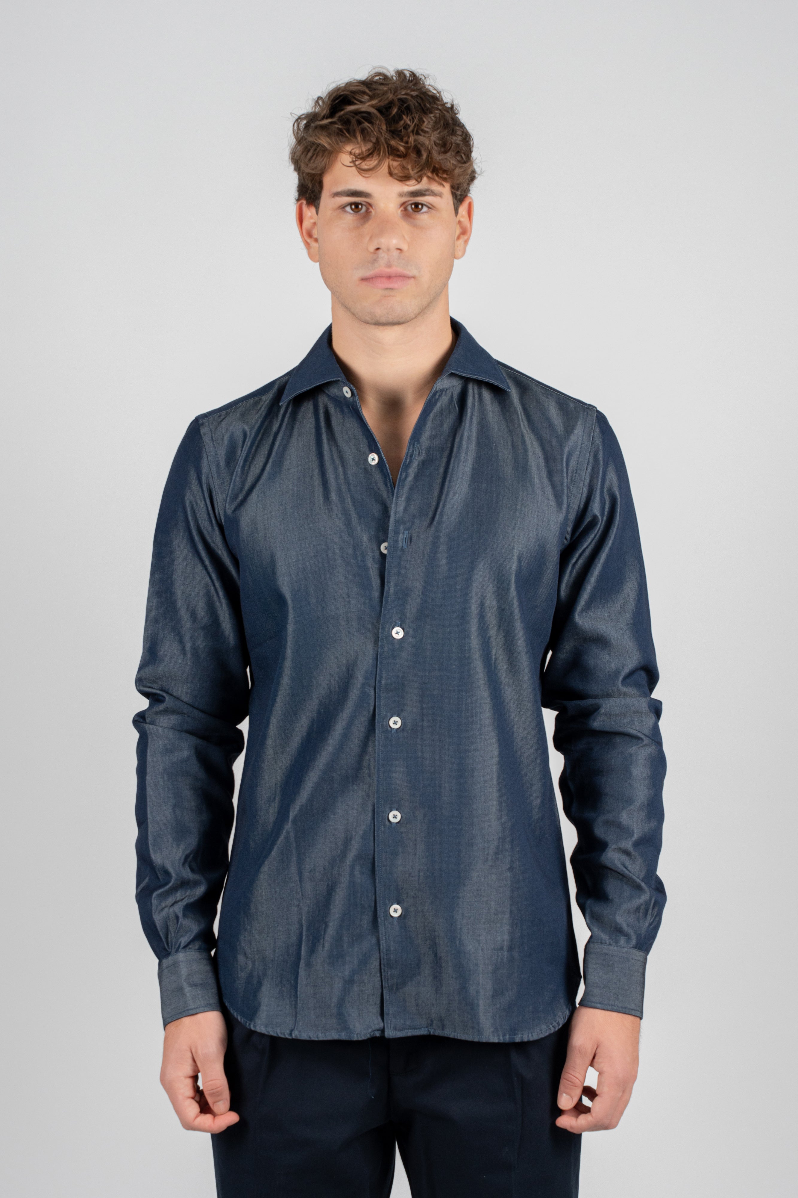 Camicia Cotone Denim RIN Capri