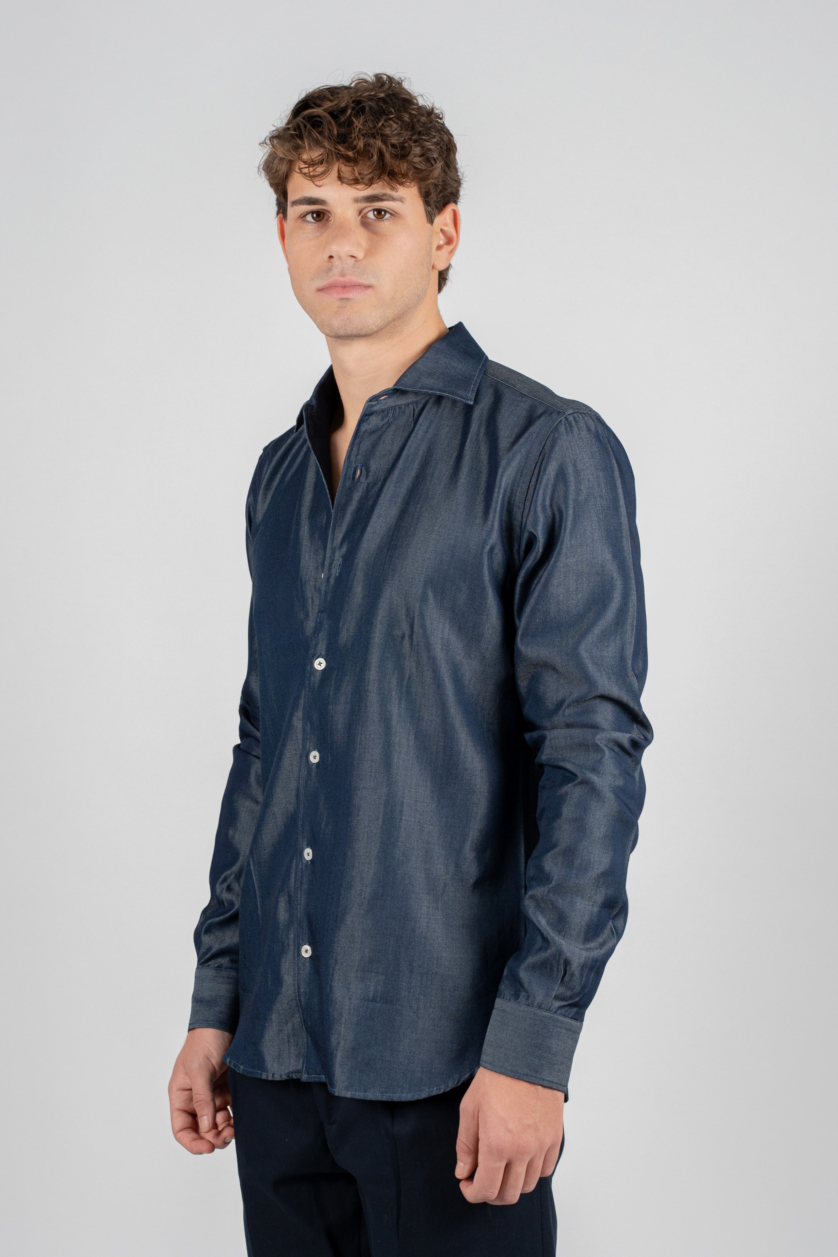Camicia Cotone Denim RIN Capri