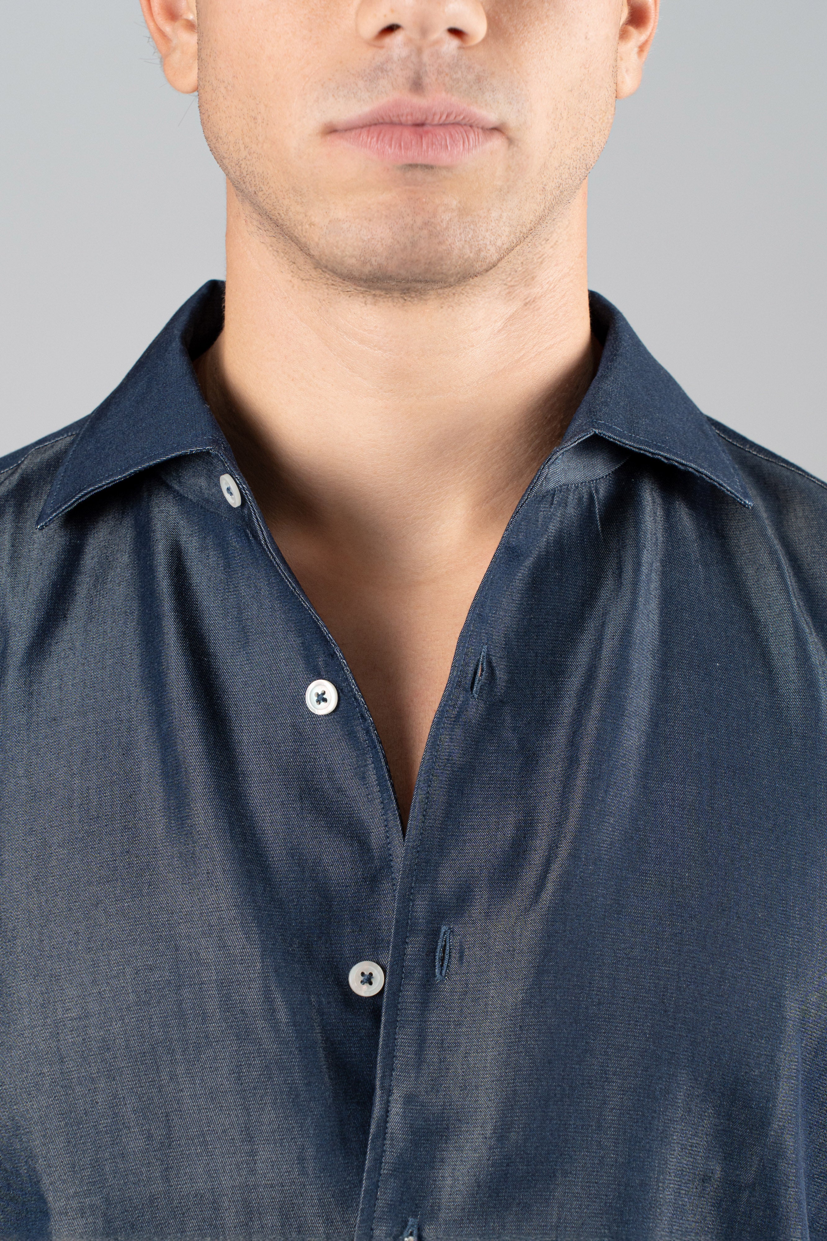 Camicia Cotone Denim RIN Capri