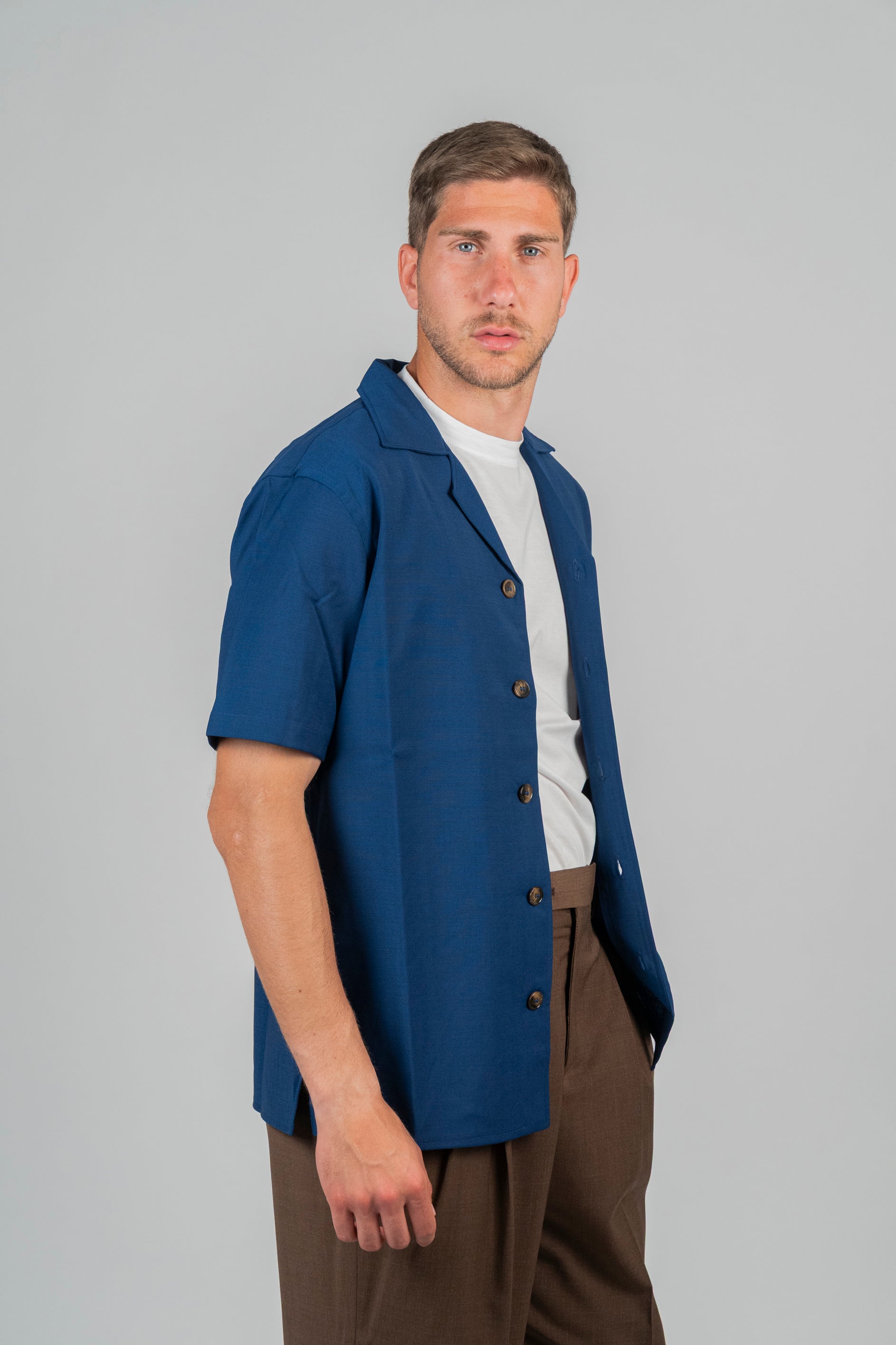 Camicia SEIKO Lana - Blue Navy