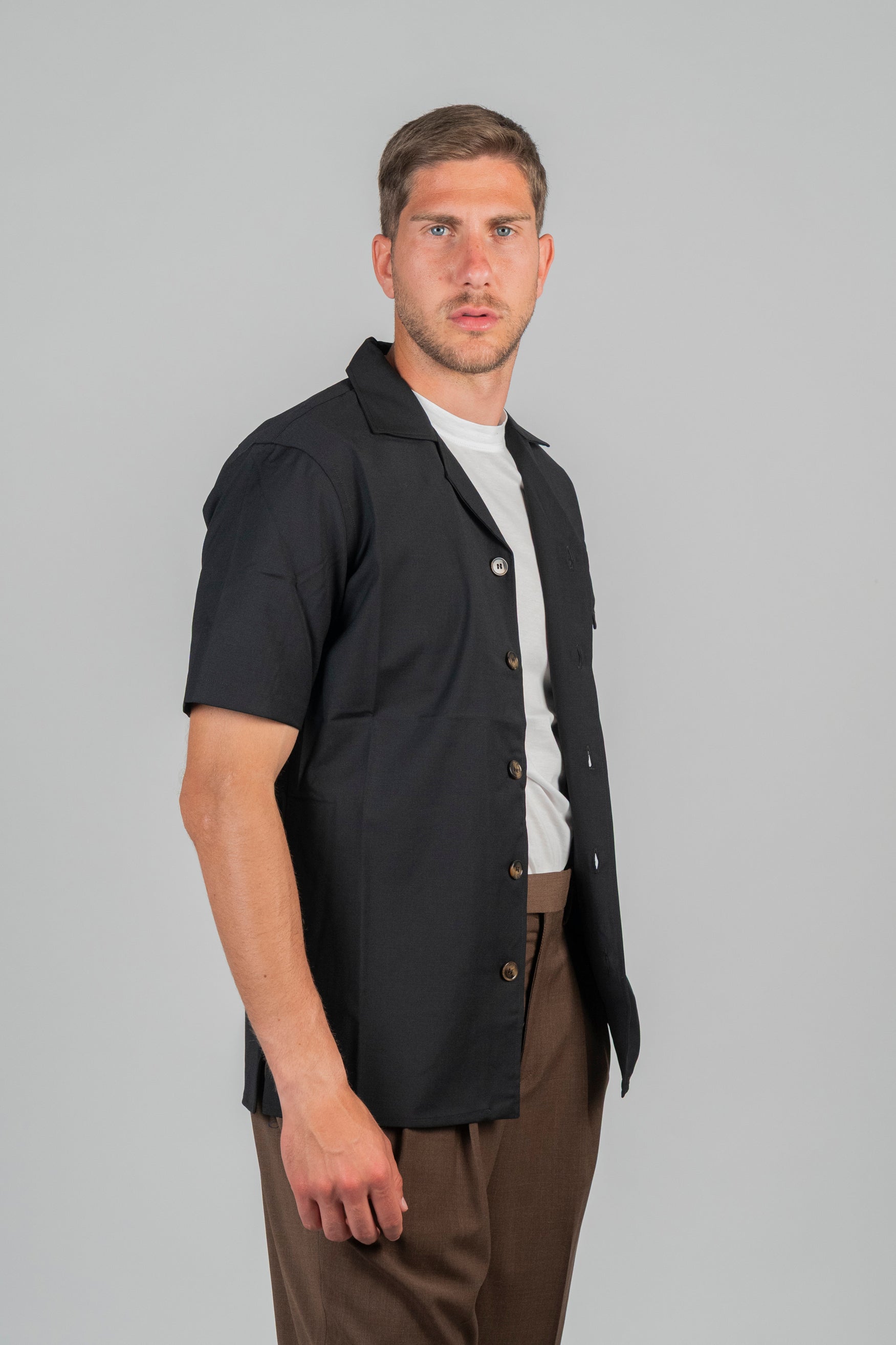 Camicia SEIKO Lana - Nero