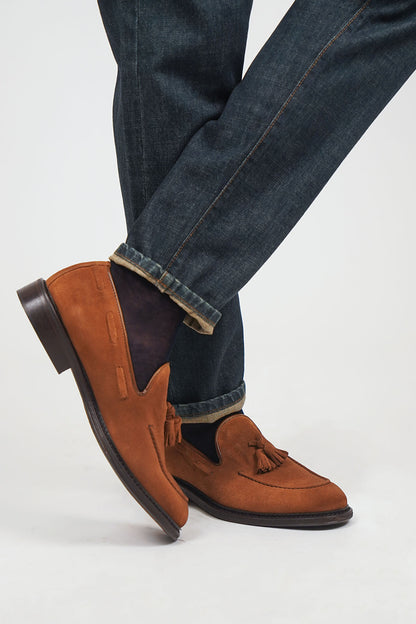 Mocassino NAPPINE Cucitura Camoscio Cuoio