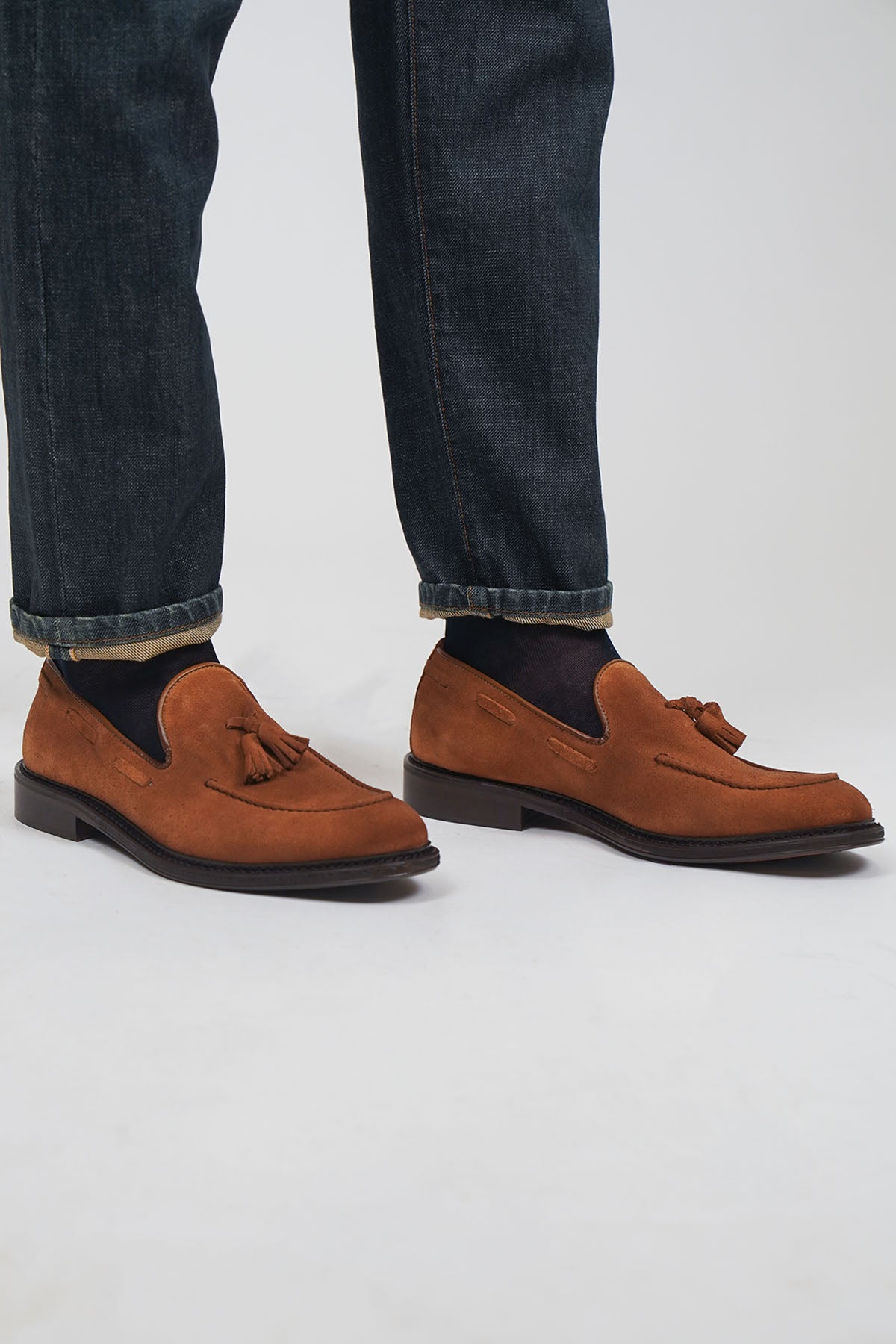 Mocassino NAPPINE Cucitura Camoscio Cuoio