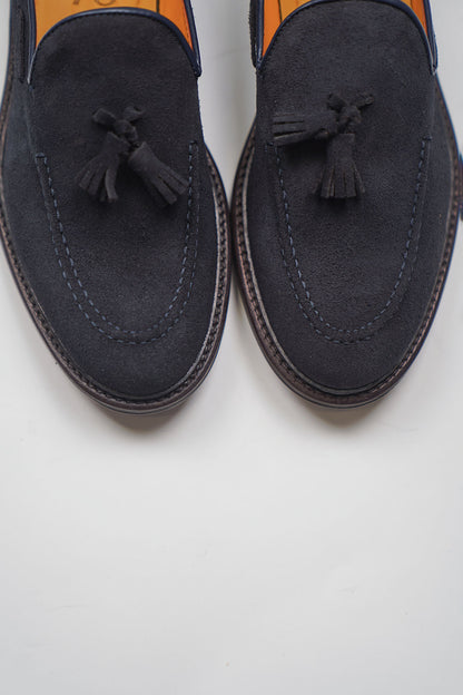 Mocassino NAPPINE Cucitura Camoscio Blue