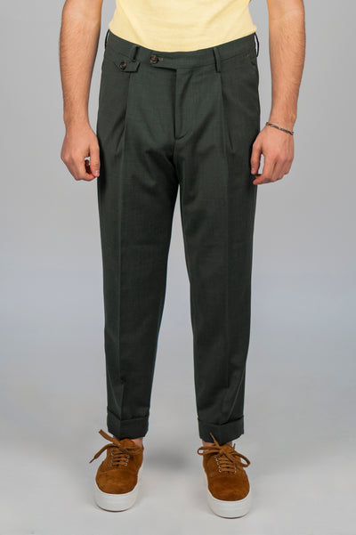 Pantalone ERNESTO Lana - Oliva