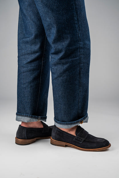 Mocassino PENNY Camoscio Blu
