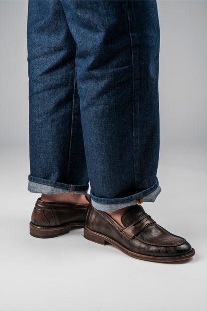 Mocassino PENNY Lavato Cuoio