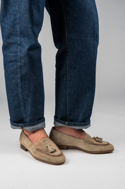 Mocassino BELGA Camoscio Beige