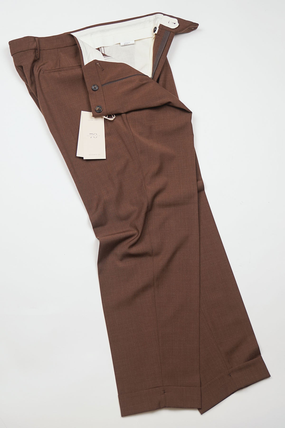 Pantalone ERNESTO Lana - Tabacco