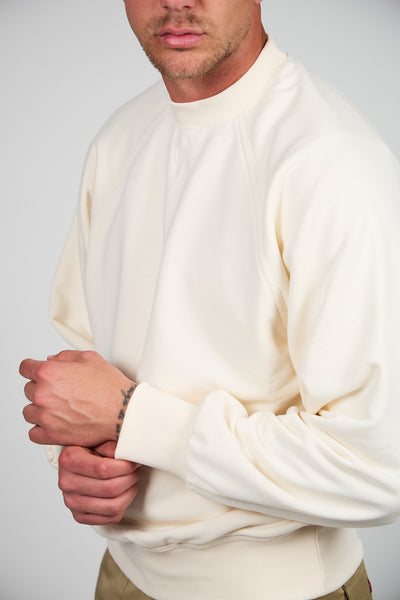 Felpa Girocollo REN Sprezzatura Raglan - Panna