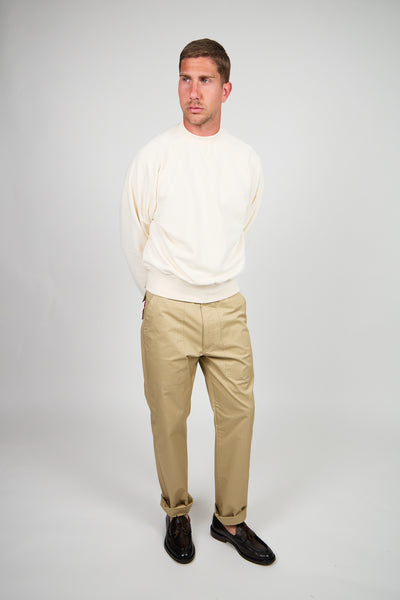 Felpa Girocollo REN Sprezzatura Raglan - Panna