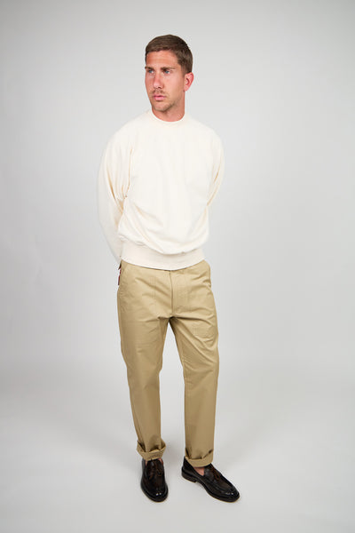 Felpa Girocollo REN Sprezzatura Raglan - Panna