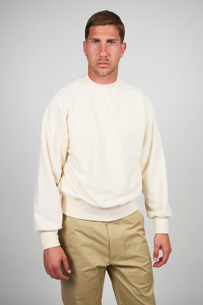 Felpa Girocollo REN Sprezzatura Raglan - Panna