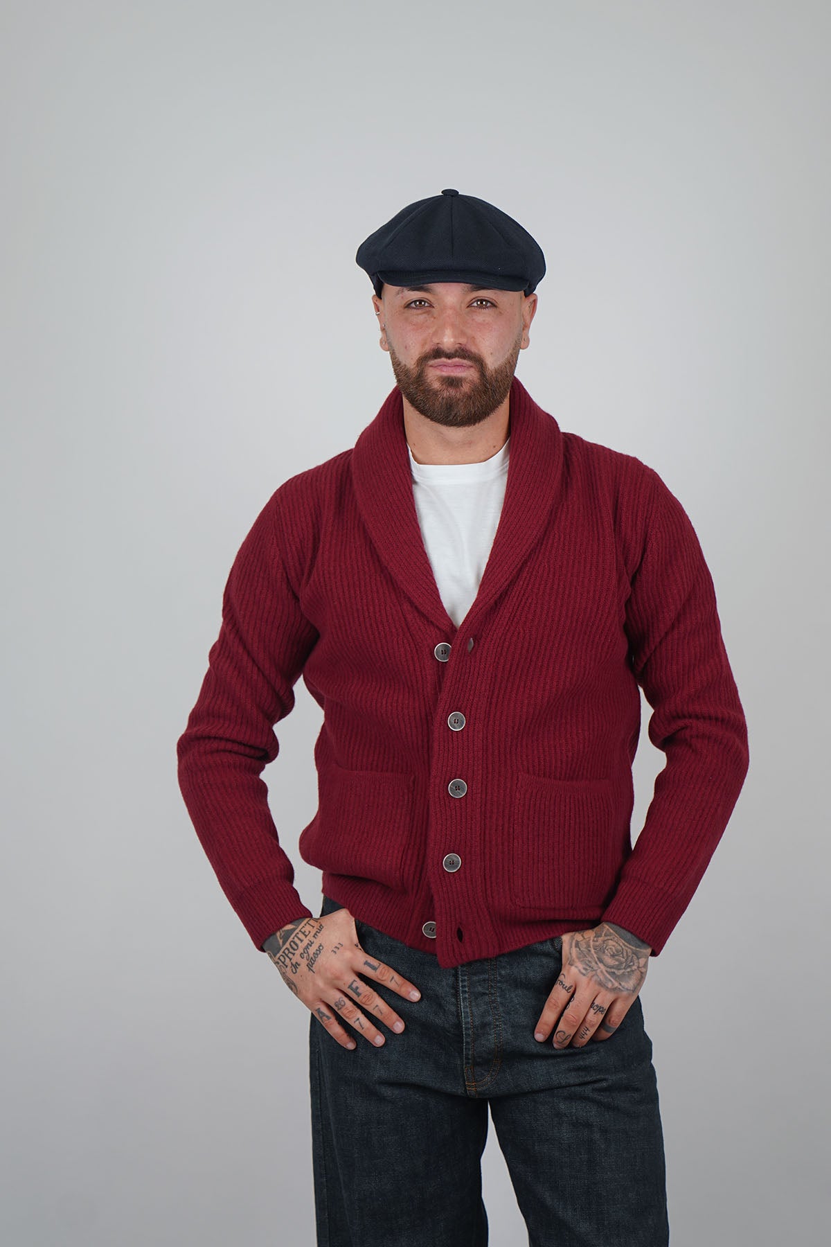 Cardigan Scialle GENPAKU Maglia Inglese