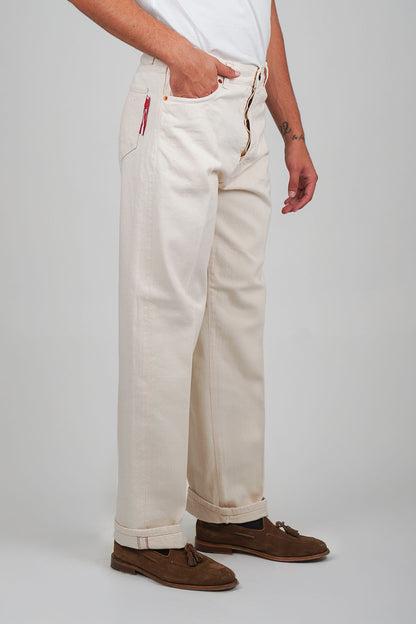 Jeans GORO Cimosato - Straight Fit Beige