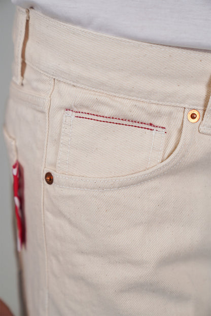 Jeans GORO Cimosato - Straight Fit Beige