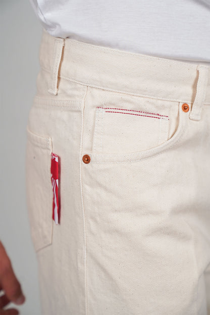 Jeans GORO Cimosato - Straight Fit Beige