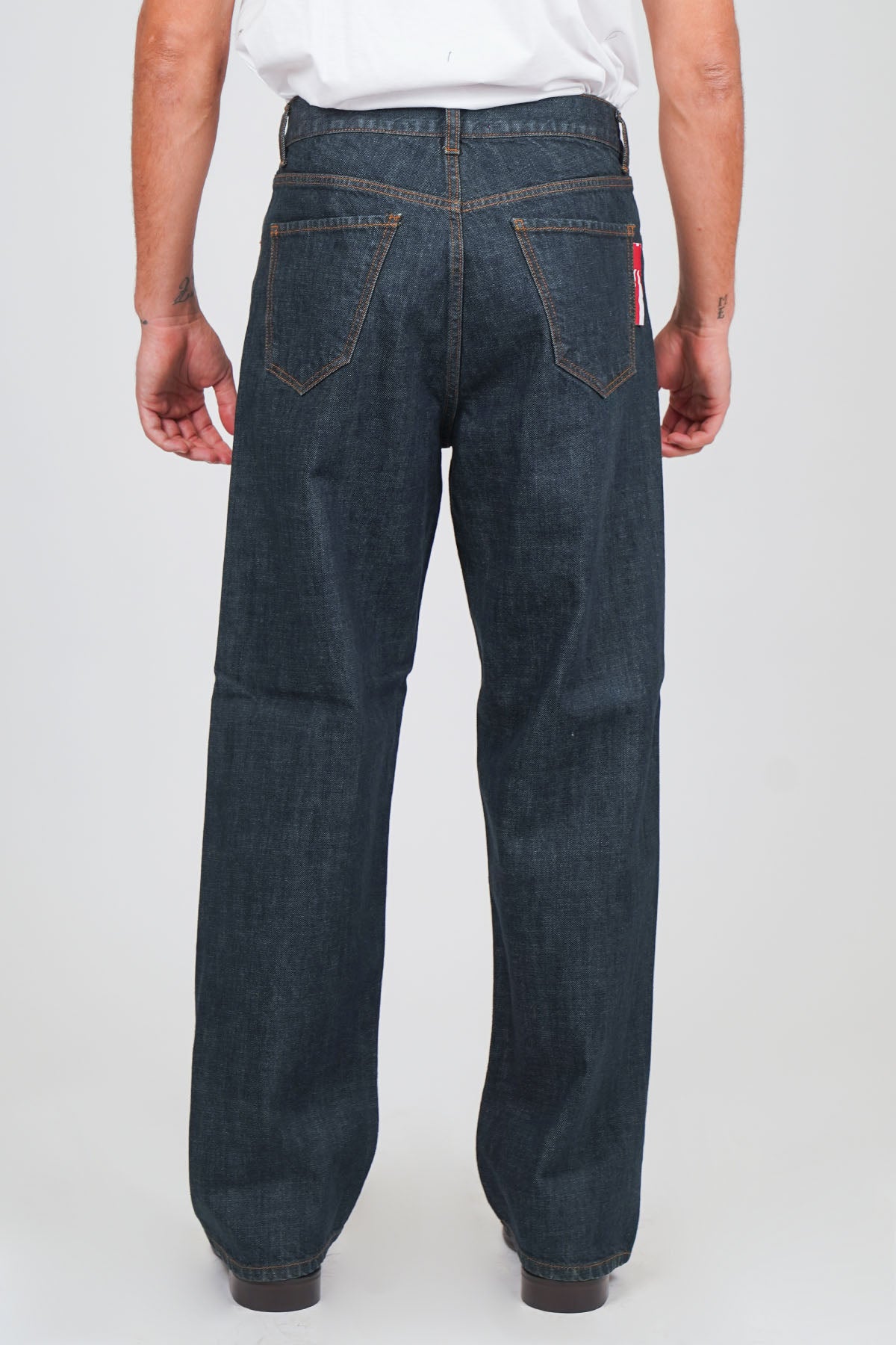 Jeans GORO Cimosato - Wide Fit Lavaggio Zero