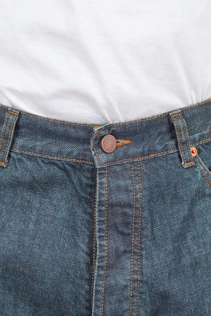 Jeans GORO Cimosato - Wide Fit Lavaggio Zero