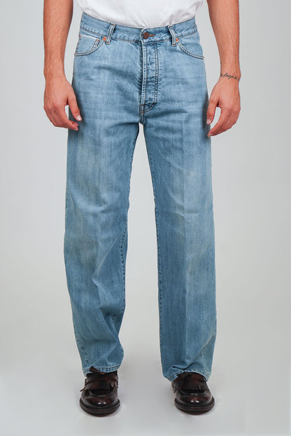 Jeans GORO Cimosato - Wide Fit Lavaggio Stone